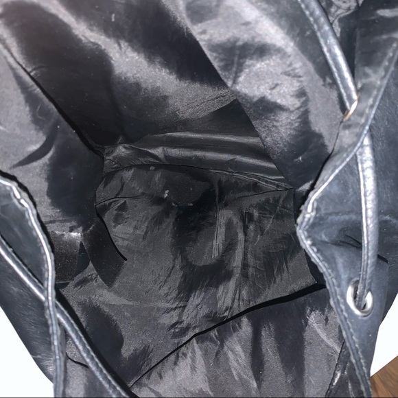 Cute Faux Leather Backpack Bag Divided H&M - Picture 9 of 15